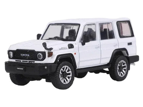 1/64 GCD 2023 Toyota Land Cruiser (J76) 4×4 Off Road (White) Diecast Car Model