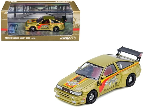 1/64 Inno Toyota Pandem Rocket Bunny AE86 Levin (Green) Diecast Car Model