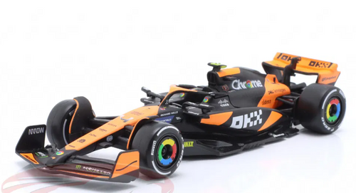 1/43 BBurageo 2024 Formula 1 Lando Norris McLaren MCL38 #4 Winner Miami GP Car Model