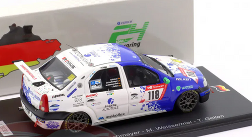 1/43 Spark 2023 Dacia Logan #118 24h Nürburgring Team SwiftWing.de Oliver Kriese, Michael Lachmayer, Maximilian Weissermel, Thomas Geilen Car Model