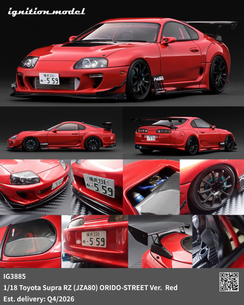 1/18 Ignition Model Toyota GR Supra RZ (A90) with figure Orido
