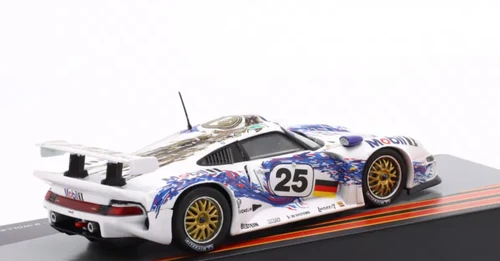 1/43 Altaya 1996 Porsche 911 GT1 #25 2nd 24h LeMans Porsche AG Hans-Joachim Stuck, Bob Wollek, Thierry Boutsen Car Model