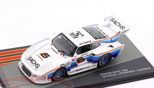 1/43 Altaya 1980 Porsche 935 K3 #6 Winner 12h Sebring Dick Barbour Racing John Fitzpatrick, Dick Barbour Car Model