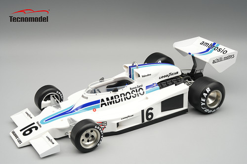 1/18 Tecnomodel 1977 Formula 1 Shadow DN8 1977 Long Beach GP Driver: Renzo Zorzi Car #16 Limited Edition Car Model
