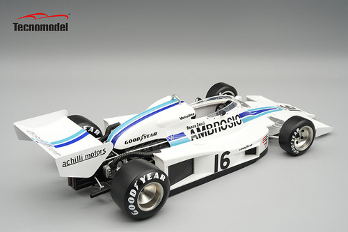 1/18 Tecnomodel 1977 Formula 1 Shadow DN8 1977 Long Beach GP Driver: Renzo Zorzi Car #16 Limited Edition Car Model