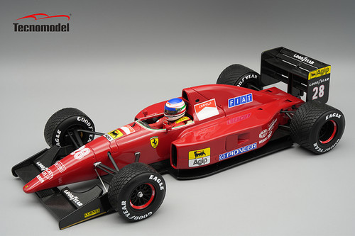 1/18 Tecnomodel 1992 Formula 1 Ferrari F92A 1992 Spain GP Driver: Ivan Capelli Raining Race Limited Edition Car Model