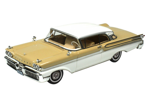 1958 Mercury Park Lane Mayfair Yellow and Marble White Limited Edition to 200 pieces Worldwide 1/43 Model Car by Goldvarg Collection