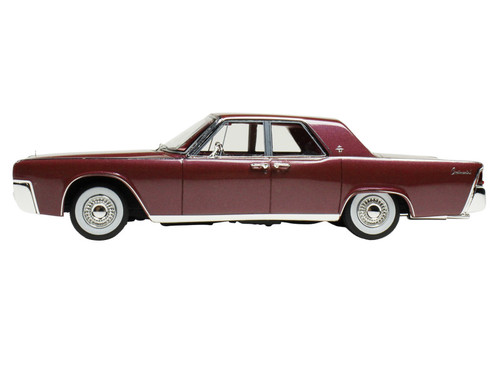 1962 Lincoln Continental Royal Red Metallic with Red Interior Limited Edition to 200 pieces Worldwide 1/43 Model Car by Goldvarg Collection