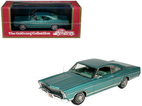 1967 Ford Galaxie Clearwater Aqua Metallic with Aqua Interior Limited Edition to 200 pieces Worldwide 1/43 Model Car by Goldvarg Collection
