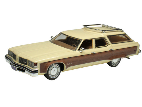 1976 Oldsmobile Custom Cruiser Cream Gold with Woodgrain Sides Limited Edition to 200 pieces Worldwide 1/43 Model Car by Goldvarg Collection
