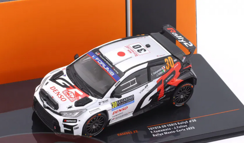 1/43 Ixo 2025 Toyota GR Yaris Rally2 #30 Rallye Monte Carlo Toyota Gazoo Racing WRT NG Yuki Yamamoto, James Fulton Diecast Car Model