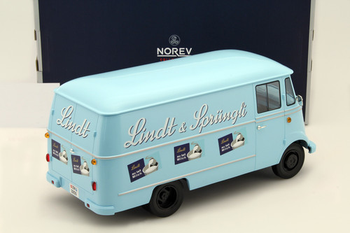 1/18 Norev 1957 Mercedes-Benz L319 Lindt & Sprungli (Light Blue) Diecast Car Model