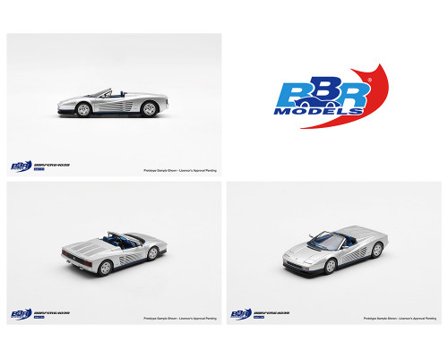 1/64 BBR Ferrari Testarossa Spider (Pininfarina Gianni Agnelli Silver) Car Model