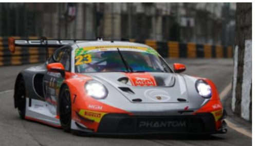 1/64 Spark Porsche 911 GT3 R (992) No.23 Phantom Global Racing  Macau GT Cup - FIA GT World Cup 2025  Dorian BOCCOLACCI Car Model