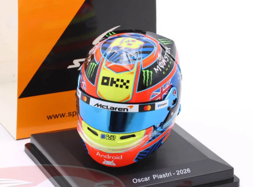 1/5 Spark 2026 Formula 1 McLaren Mastercard F1 Team Oscar Piastri Helmet Model