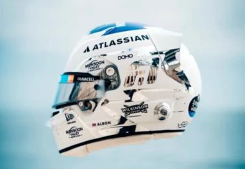 1/5 Spark 2026 Formula 1 Atlassian Williams F1 Team Alex Albon Helmet Model
