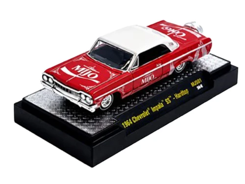 1/64 M2 Machines Coca Cola ” Share A Coke with Mijo” 1964 Chevrolet Impala SS Lowriders Special Edition Diecast Car Model