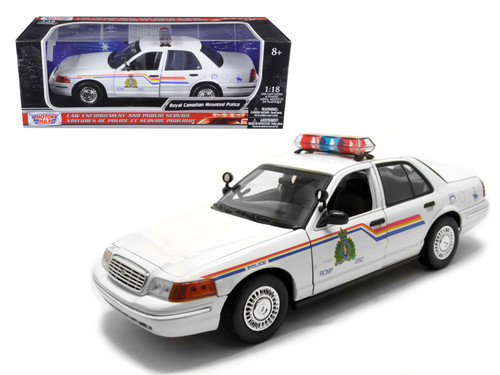 2001 Ford Crown Victoria Royal Canadian Mounted Police Car 1/18 Diecast Car Model by Motormax