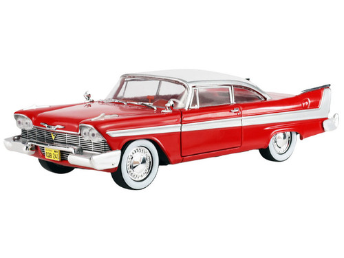 1958 Plymouth Fury Red with White Top and Red Interior "Hollywood Greatest Hits" Series 1/24 Diecast Model Car by Greenlight