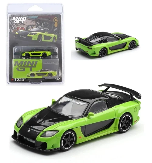 1/64 Mini GT Mazda RX-7 VeilSide Fortune7 (Green) Diecast Car Model