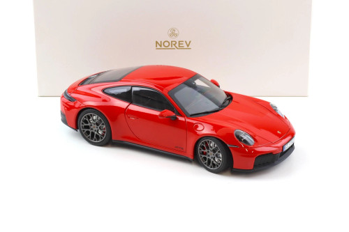 1/18 Norev 2024 Porsche 911 (992) Carrera 4 GTS (Guards Red) Diecast Car Model