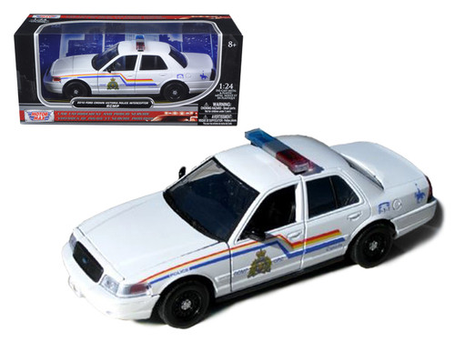 1998 FORD CROWN VICTORIA BLANK POLICE CAR WHITE 1/24 DIECAST BY MOTORMAX 76102 B 