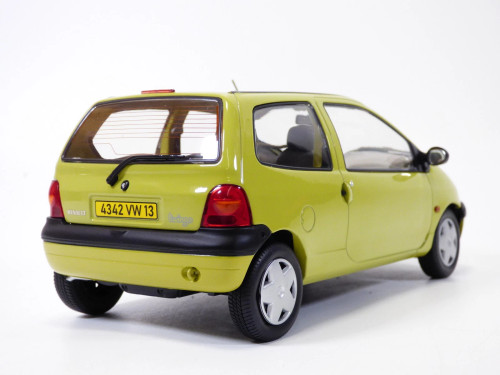1/18 Renault Twingo 1995 Lemon Yellow & United decoDiecast Model