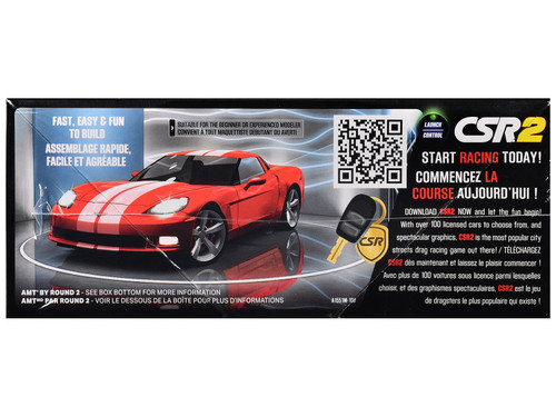 Skill 2 Model Kit of 2012 Chevrolet Corvette Coupe "CSR Racing" 1/25 Scale Model by AMT