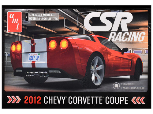 Skill 2 Model Kit of 2012 Chevrolet Corvette Coupe "CSR Racing" 1/25 Scale Model by AMT