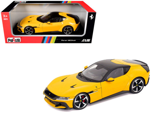 1/18 Polistil 2024 Ferrari 12Cilindri (Modena Yellow) Diecast Car Model
