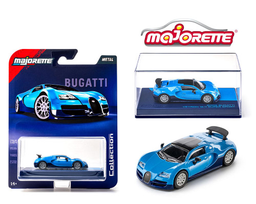 1/64 Majorette 2005 Bugatti Veyron (Blue) Diecast Car Model