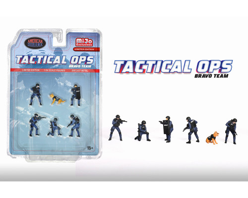 1/64 American Diorama Figures Tactical OPS SWAT Team Set