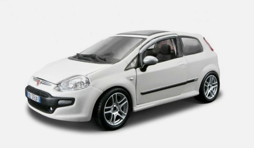 1/24 BBurago Fiat Punto Evo (White) Diecast Car Model