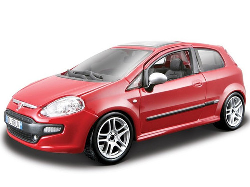 1/24 BBurago Fiat Punto Evo (Red) Diecast Car Model