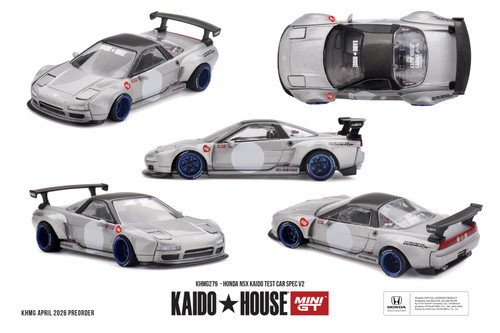 CHASE CAR 1/64 Kaido House Honda NSX Kaido Racing V2 (Raw Metal