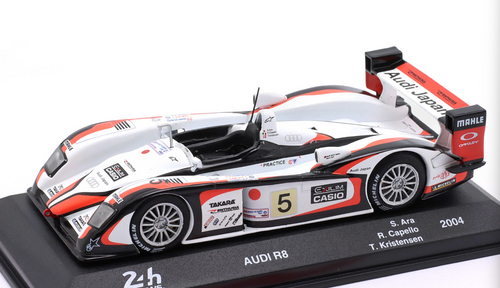 1/43 Altaya 2004 Audi R8 #5 Winner 24h LeMans Audi Sport Japan Team Goh Rinaldo Capello, Tom Kristensen, Seiji Ara Car Model
