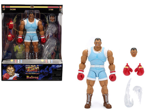 Balrog 6.5" Moveable Figure with Accessories and Alternate Head and Hands "Ultra Street Fighter II: The Final Challengers" (2017) Video Game Model by Jada