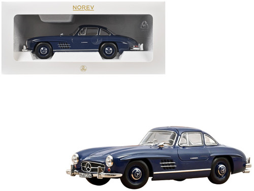 1954 Mercedes-Benz 300 SL Blue 1/18 Diecast Model Car by Norev