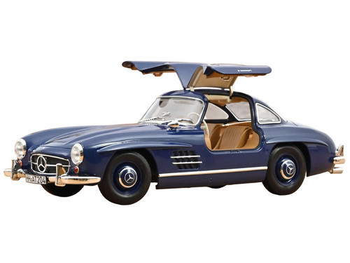 1954 Mercedes-Benz 300 SL Blue 1/18 Diecast Model Car by Norev
