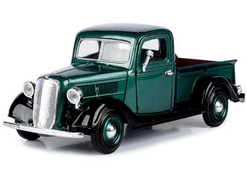 1937 Ford Pickup Truck Green 1/24 Diecast Car Model by Motormax