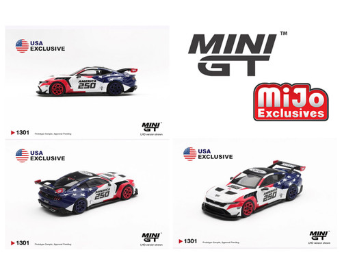 1/64 Mini GT Chevrolet Corvette ZR1 America 250 USA Exclusive Diecast Car Model