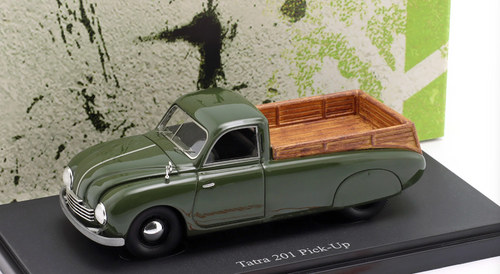 1/43 AutoCult 1950 Tatra 201 Pick-Up (Dark Green) Car Model
