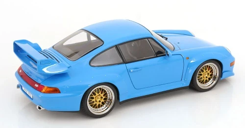 1/12 KK-Scale 1996 Porsche 911 (993) GT2 (Blue with BBS Wheels) Diecast Car Model