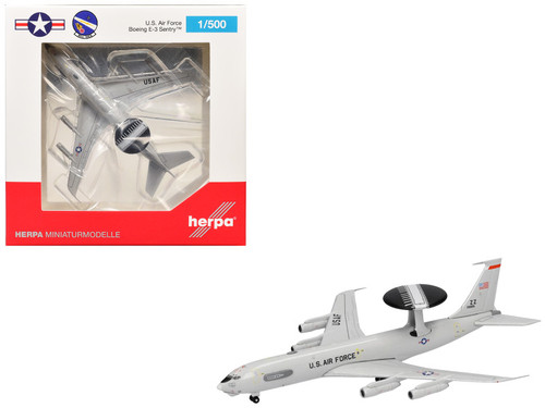 Boeing E-3 Sentry Aircraft "961st Airborne Air Control Squadron Kadena Air Base" (81-0005) United States Air Force 1/500 Diecast Model Airplane by Herpa