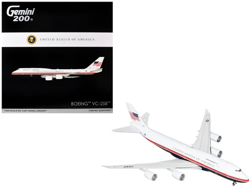 Boeing VC25B Transport Aircraft "Air Force One" (31000) United States Air Force "Gemini 200" Series 1/200 Diecast Model by GeminiJets