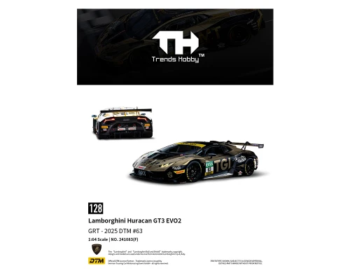 1/64 Trends Hobby 2025 Lamborghini Huracan GT3 EVO2 DTM 2025 #63 Diecast Car Model