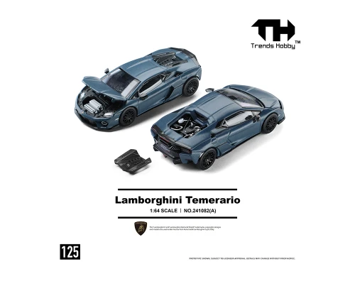 1/64 Trends Hobby Lamborghini Temerario (Matte Blue) Diecast Car Model
