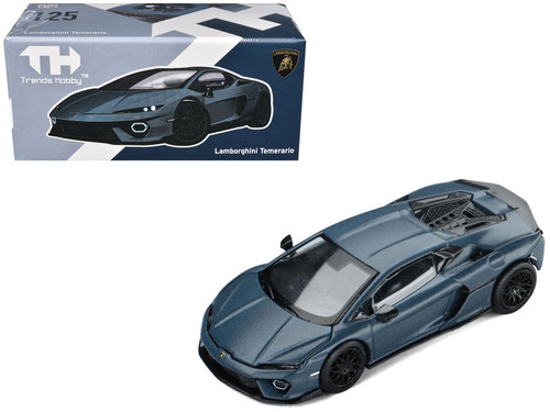 1/64 Trends Hobby Lamborghini Temerario (Matte Blue) Diecast Car Model
