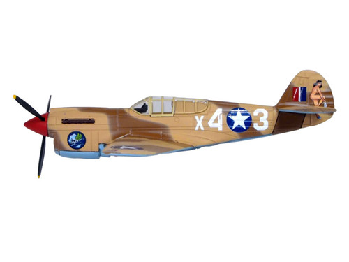 Curtiss Warhawk P-40E Fighter Aircraft "Miss Memphis 85th Fighter Squadron 79th Fighter Group North Africa" (1943) United States Army Air Forces "Oxford Aviation" Series 1/72 Diecast Model Airplane by Oxford Diecast
