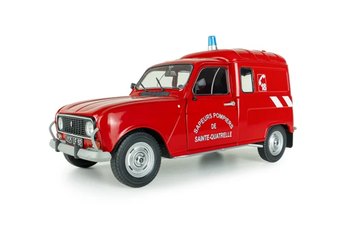 1/18 Solido 1976 Renault 4LF4 Pompier (Red) Diecast Car Model